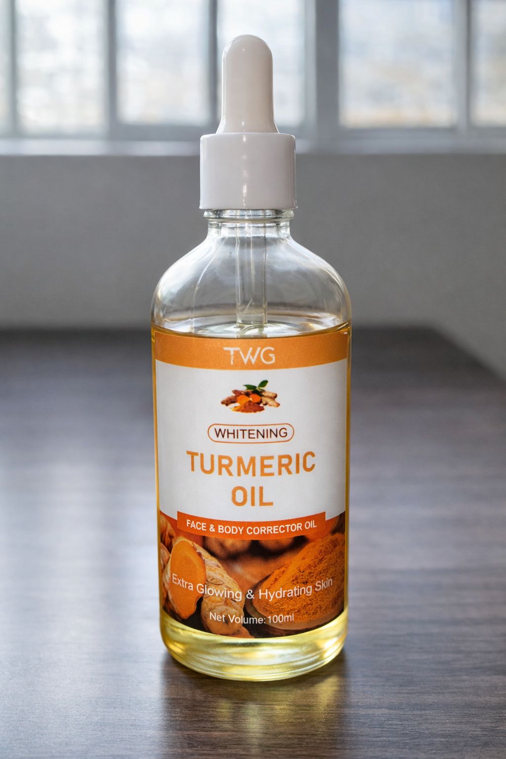 TWG WHITENING & BRIGHTENING TURMERIC OIL , FACE AND BODY CORRECTOR OIL
ANTI DARK SPOTS & ANTI AGING .