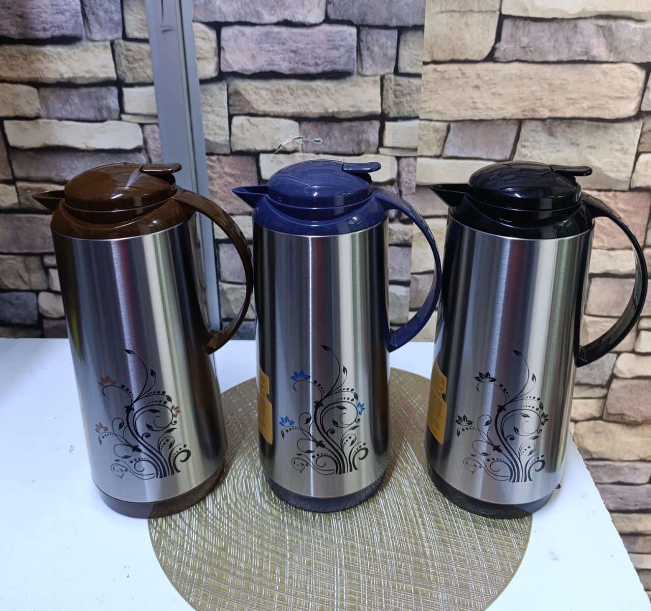 VACUUM FLASK. Thermos flask 1.7L,  Vacuum technology enables to keep liquid hot/cold for longer duration. Wide mouth permits easy cleaning.