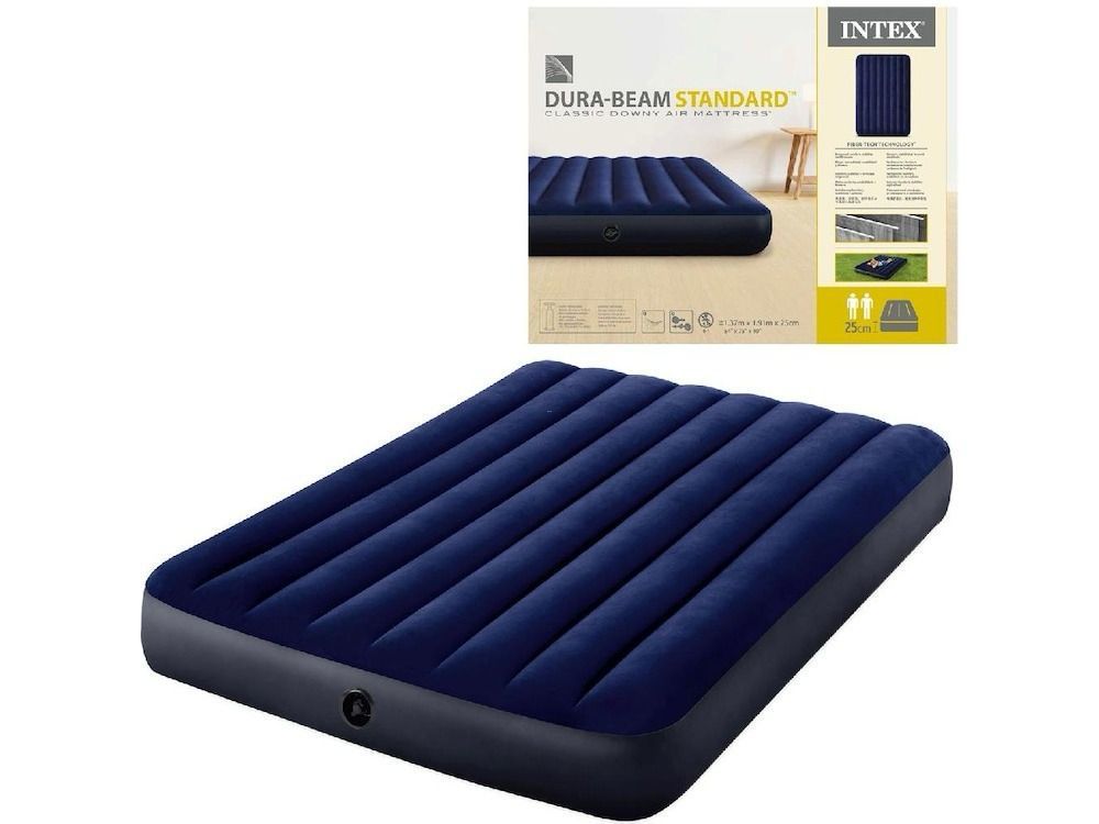 INTEX Inflatable Mattress with Built-In Pump (5x6 & 6x6)
Comfort meets convenience! 🛏️
This high-quality INTEX air mattress is perfect for guests, camping, or everyday use.
✨ Comes with a built-in el