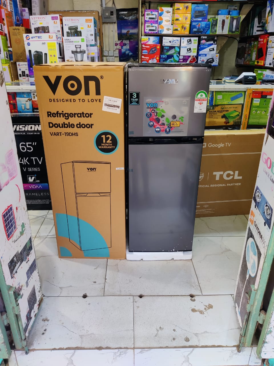Von Fridge – Where Freshness Meets Style!
Keep your groceries cool and your kitchen cooler with the sleek, energy-efficient Von fridge. Designed for modern living, it offers generous storage, powerful