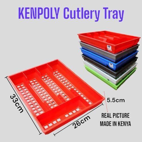 Kenpoly Cutlery Tray Sturdy and durable plastic

Organizes spoons, forks, and knives neatly

Lightweight and easy to clean

Perfect for kitchen drawers or countertop use