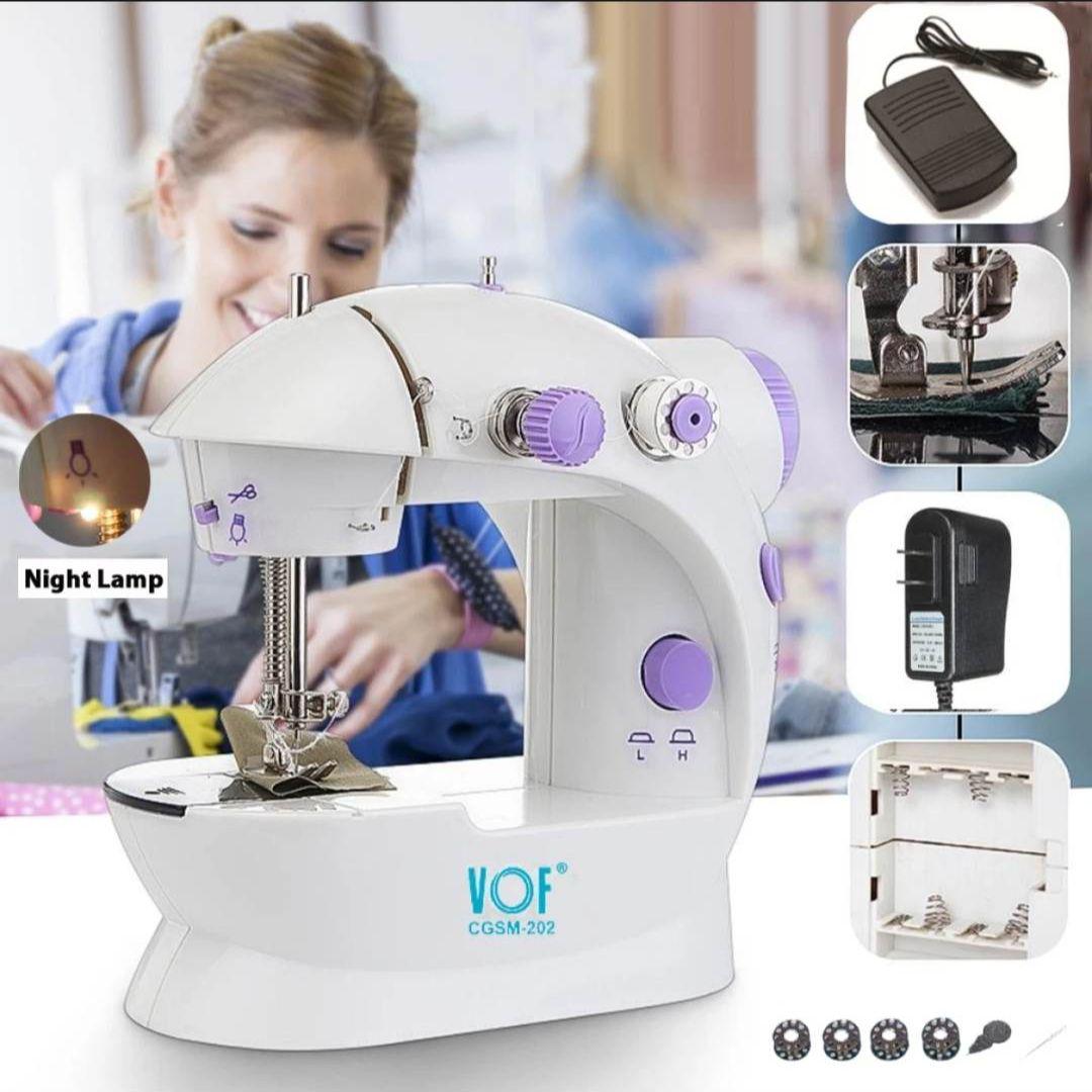 Sewing Machine Portable Mini Desktop Foot Pedal Night Light Household Straight Line Cutter Automatic Winding Mending Mini Household Items