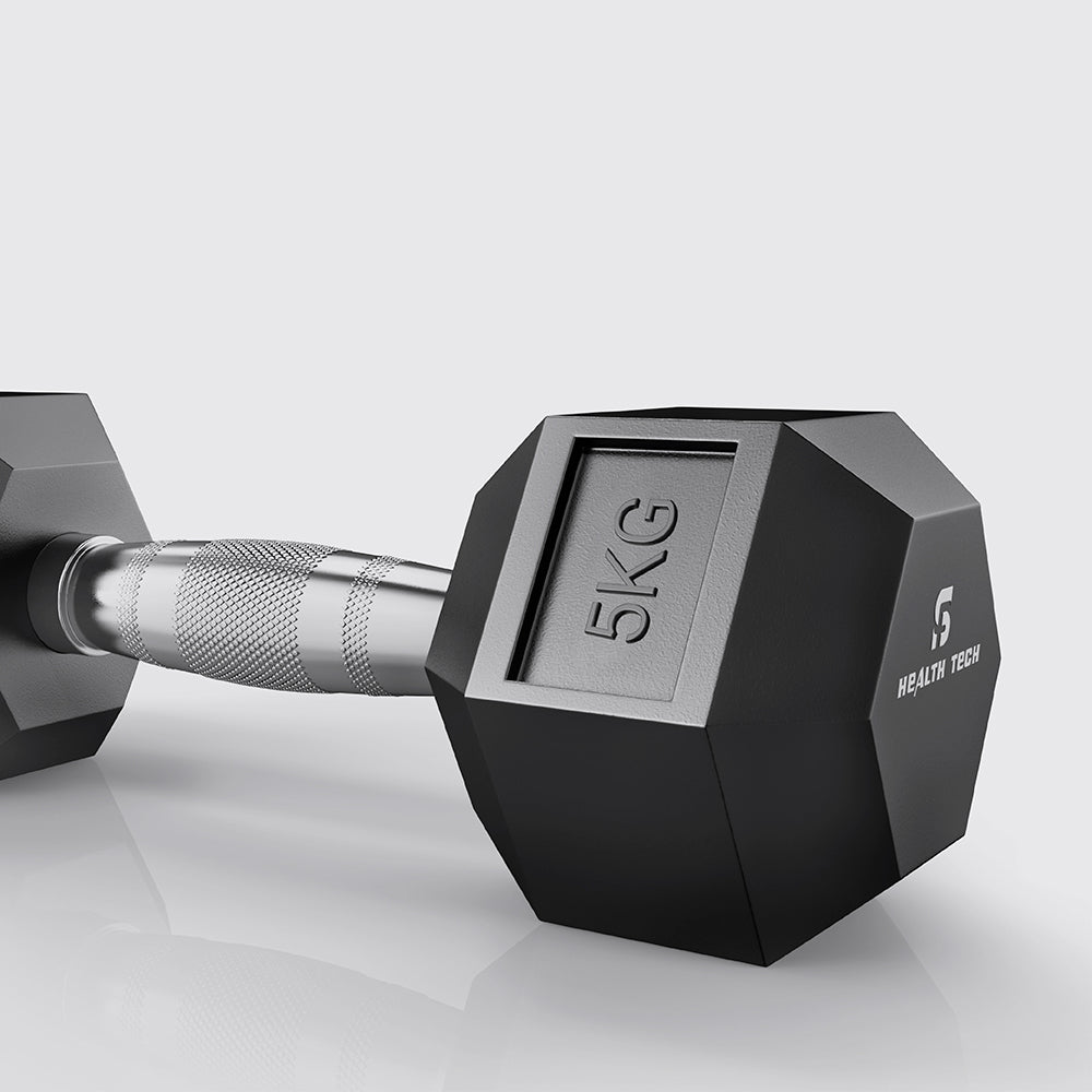 CLEARANCE OFFER 5kg Dumbbells (2.5 by 2.5 kg) - Hexagonal Dumbell Body Building Gym/ Home Work Out Weights