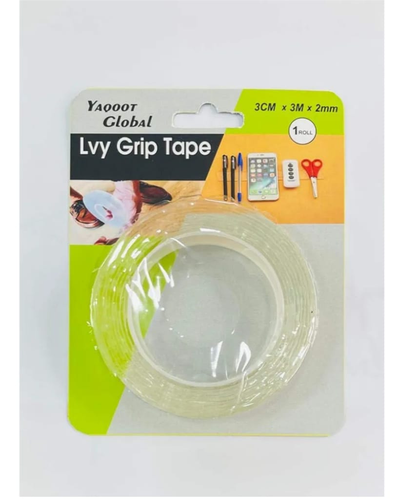 [Limited Offers!!!]*Lvy Grip Double-sided Nano Tape* It's Reusable, removable and washable. Available in 5M,3M,2M,1M