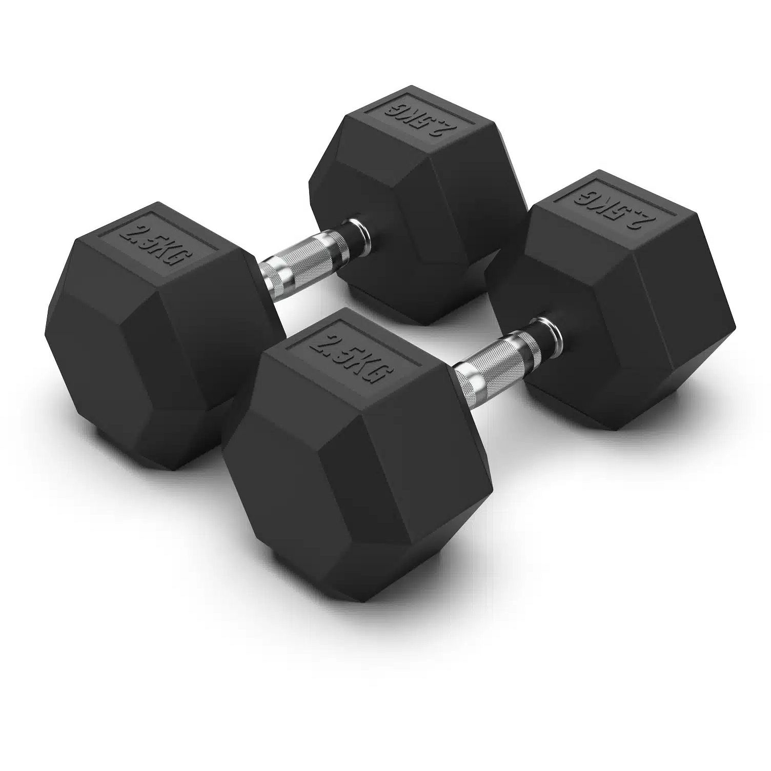 CLEARANCE OFFER 5kg Dumbbells (2.5 by 2.5 kg) - Hexagonal Dumbell Body Building Gym/ Home Work Out Weights
