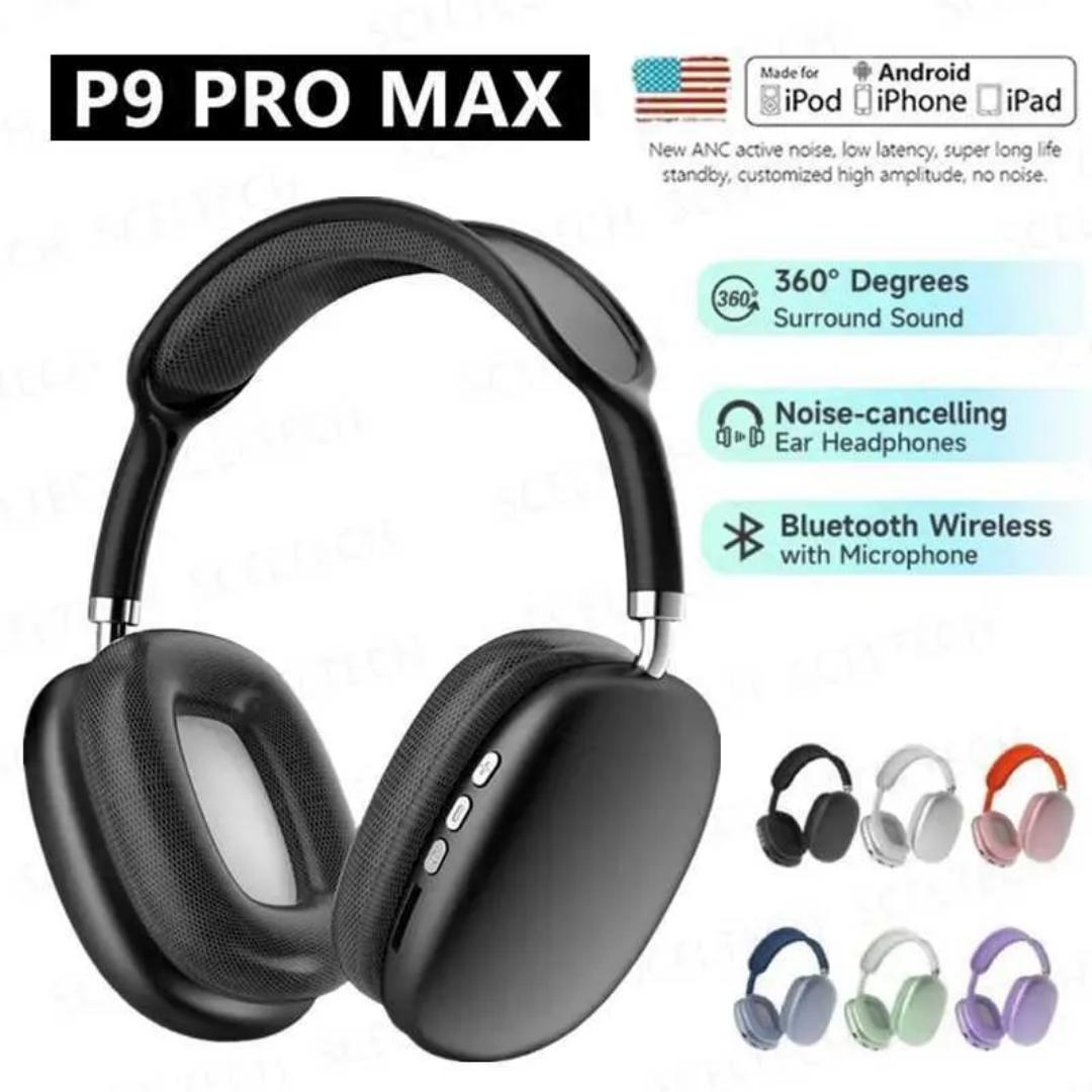 Great Life P9 Headphones Bluetooth Wireless Headsets Over-Ear Noise Cancelling Earpieces Stereo Sound Sports Music Gaming Earphones