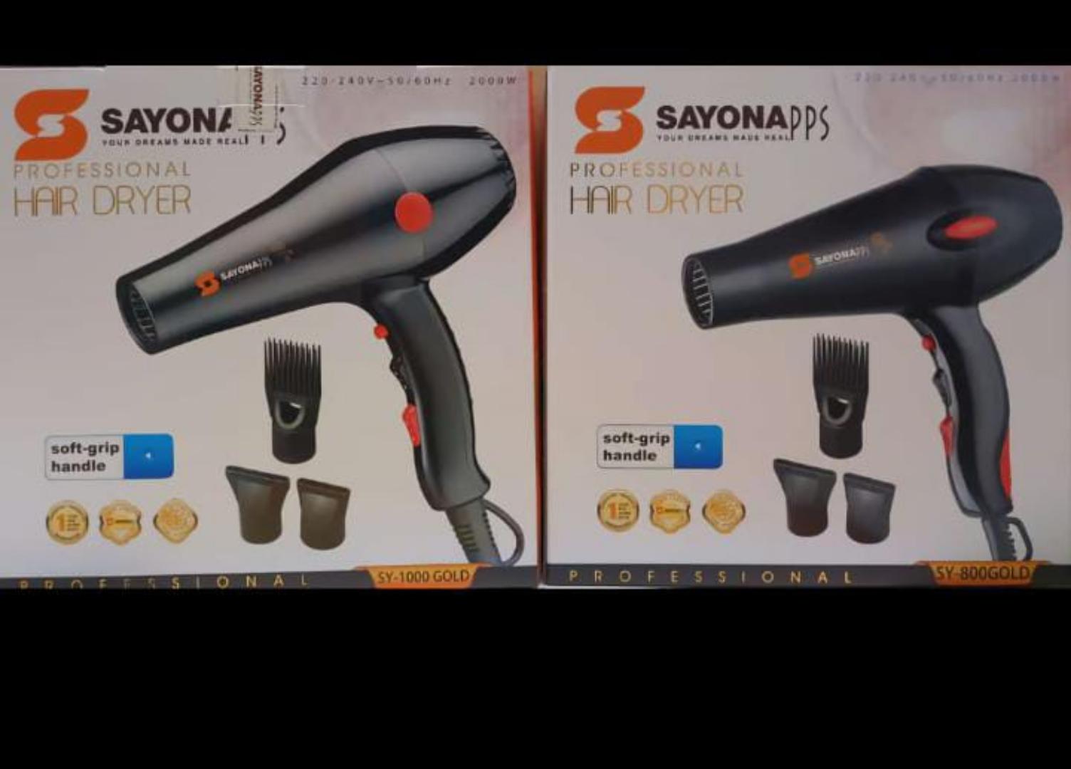 Sayona Professional Hair Dryer 2000W SY-300 With Soft-Grip Handle