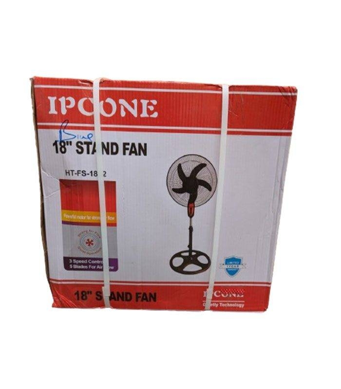 IPCONE 16/18 Inch Stand Fan -5 Blades 3 Speed Powerful motor Fan Electric Floor Fan Cooling Fan Cooler Floor Fan