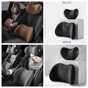 2pcs Car Headrest and Backrest Lumbar Support Set, Memory Foam Neck and Backrest Cushion for Car Seat Comfort, Neck Pain Relief and Waist Support for Long Drives