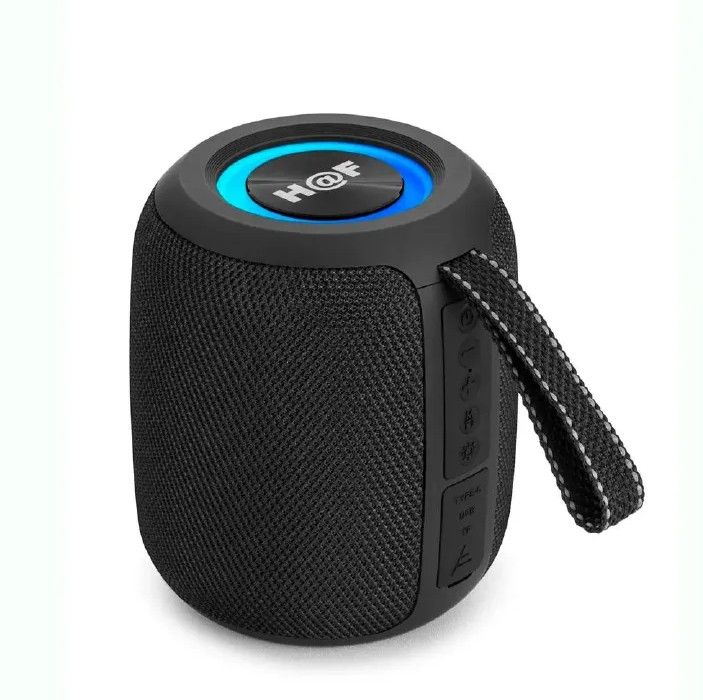 H@F HF-F105 COMPACT BLUETOOTH SPEAKER – RGB LED LIGHT, MULTI-SOURCE PLAYBACK & 6-HR BATTERY