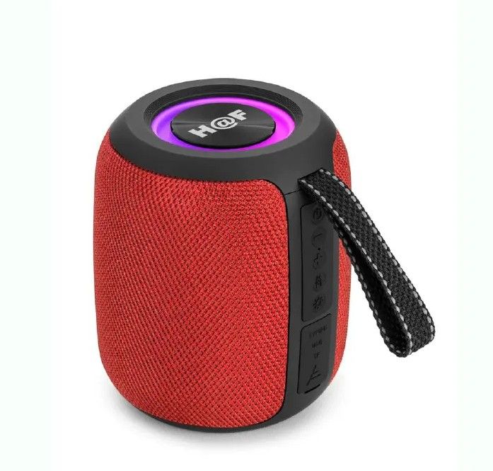 H@F HF-F105 COMPACT BLUETOOTH SPEAKER – RGB LED LIGHT, MULTI-SOURCE PLAYBACK & 6-HR BATTERY