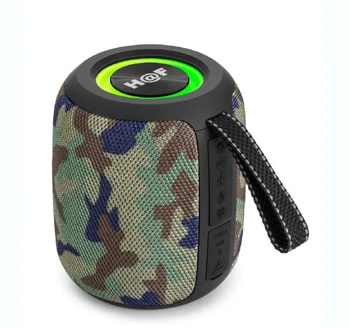 H@F HF-F105 COMPACT BLUETOOTH SPEAKER – RGB LED LIGHT, MULTI-SOURCE PLAYBACK & 6-HR BATTERY