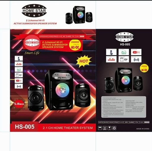 HOMESTAR HS-005 2.1-CHANNEL MULTIMEDIA SPEAKER SYSTEM