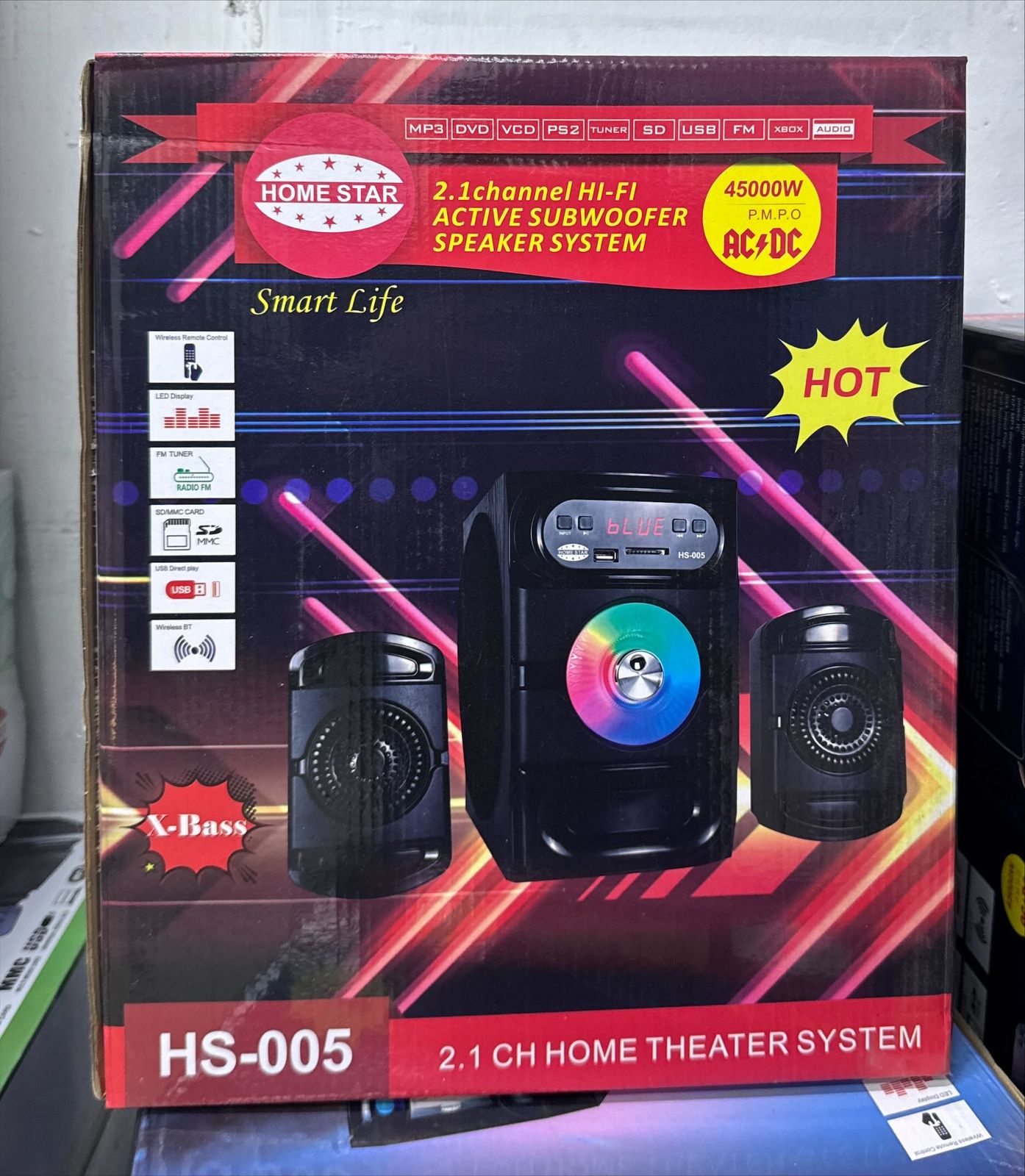 HOMESTAR HS-005 2.1-CHANNEL MULTIMEDIA SPEAKER SYSTEM