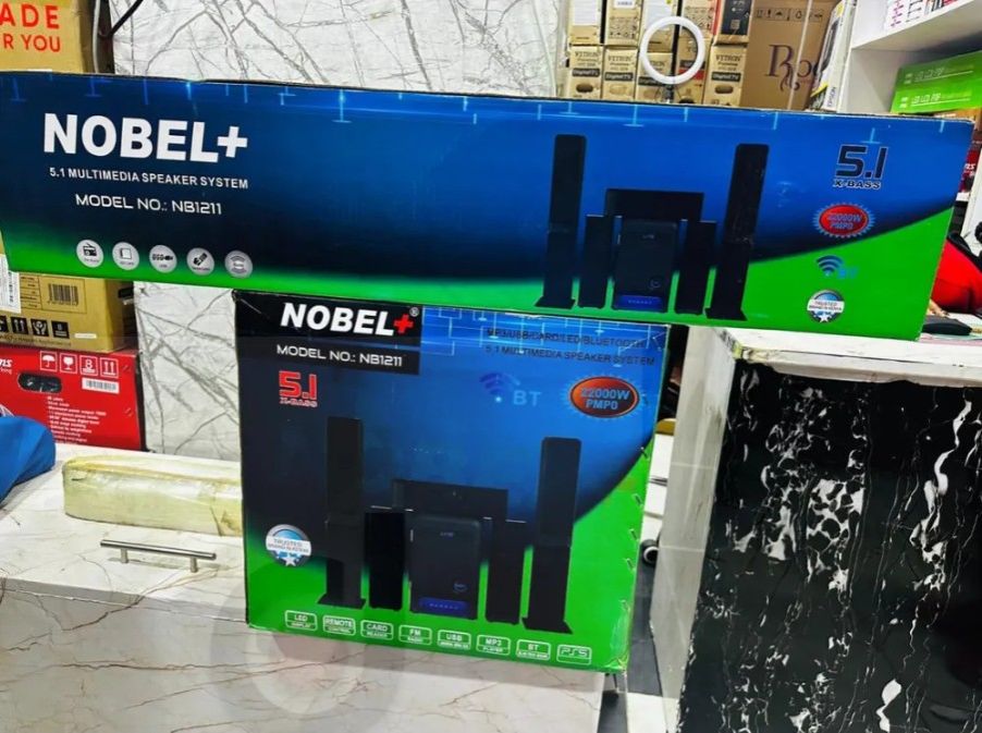 NOBEL+ NB1211 5.1-CHANNEL HOME THEATER SYSTEM WITH 22,000W PMPO