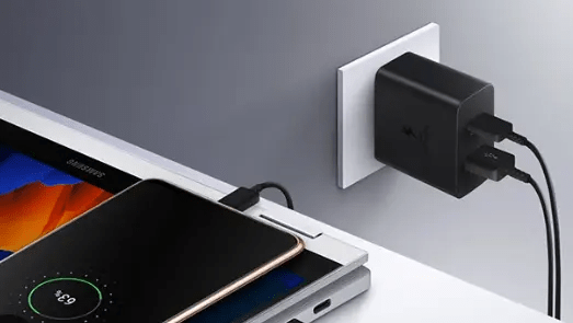Samsung 35W PD Super Fast Charging Adapter – Dual Port USB-C Charger for Galaxy Phones, Tablets & More