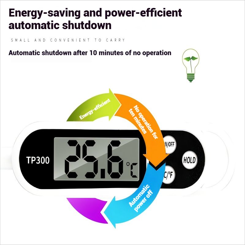 Food temperature water thermometer baking kitchen oil temperature meter water temperature measuring meter milk temperature bread electronic probe