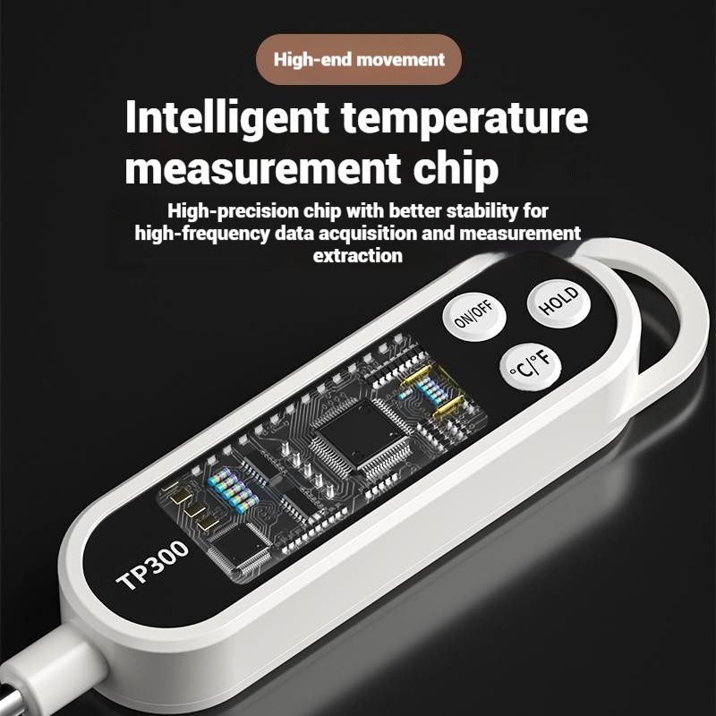 Food temperature water thermometer baking kitchen oil temperature meter water temperature measuring meter milk temperature bread electronic probe