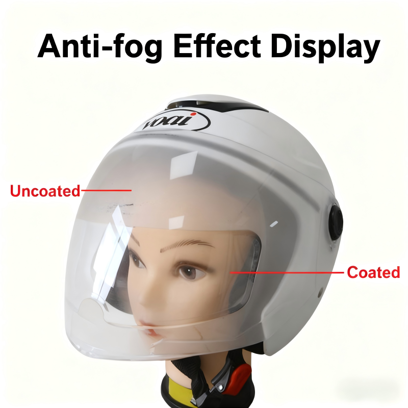 High-definition rainproof and anti-fog visor film for motorcycle and electric bike helmets, universal waterproof and anti-fog protective film for riding safety helmets