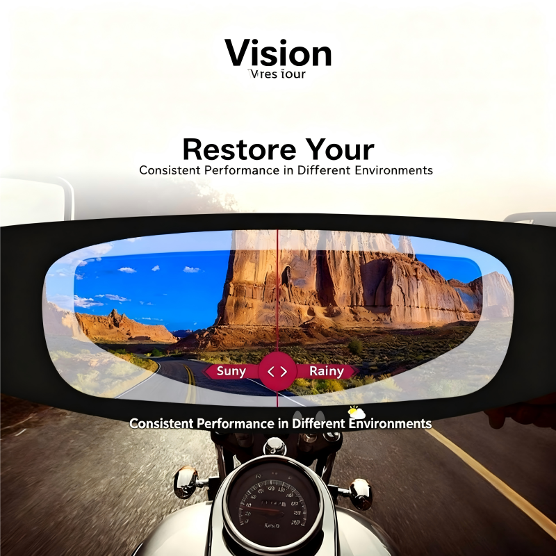High-definition rainproof and anti-fog visor film for motorcycle and electric bike helmets, universal waterproof and anti-fog protective film for riding safety helmets