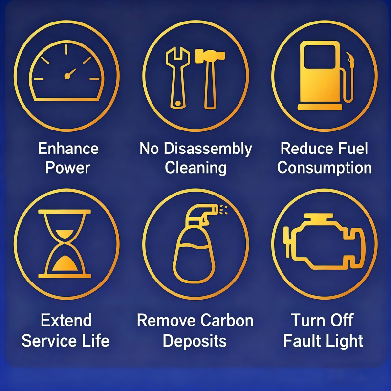 1PCS 3PCS Car Engine Catalytic Converter Cleaner, Fuel Additive for Removing Carbon Deposits, Multi-Purpose Engine Fuel and Exhaust System Deep Cleaner to Remove Carbon