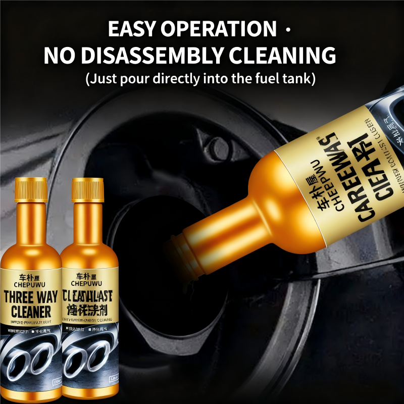 1PCS 3PCS Car Engine Catalytic Converter Cleaner, Fuel Additive for Removing Carbon Deposits, Multi-Purpose Engine Fuel and Exhaust System Deep Cleaner to Remove Carbon