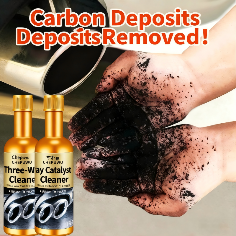 1PCS 3PCS Car Engine Catalytic Converter Cleaner, Fuel Additive for Removing Carbon Deposits, Multi-Purpose Engine Fuel and Exhaust System Deep Cleaner to Remove Carbon