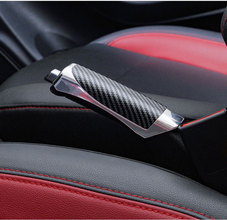 Car handbrake sleeve, carbon fiber textured handbrake cover, handbrake decorative sleeve, handbrake protective cover