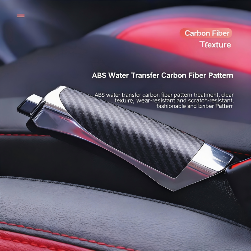 Car handbrake sleeve, carbon fiber textured handbrake cover, handbrake decorative sleeve, handbrake protective cover