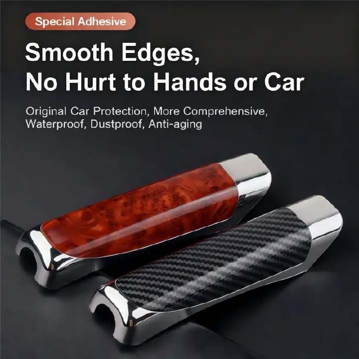 Car handbrake sleeve, carbon fiber textured handbrake cover, handbrake decorative sleeve, handbrake protective cover