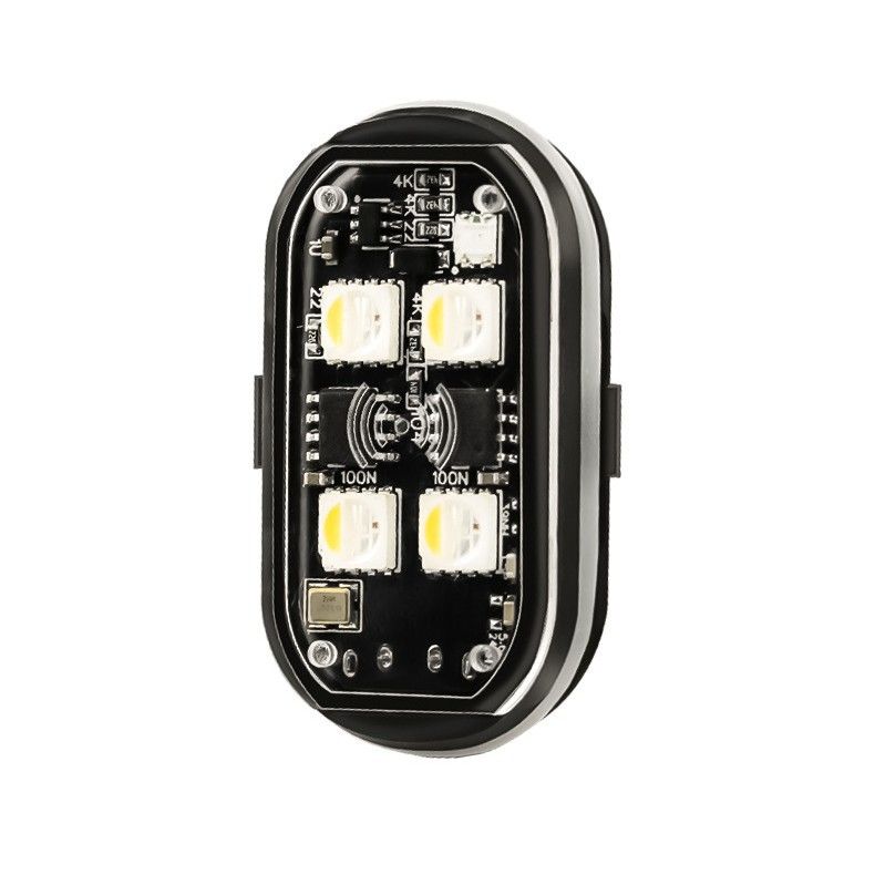 Motorcycle strobe light, car wireless navigation light, LED strobe light without wiring modification, wireless remote control super bright warning light, motorcycle cruise modified airplane light