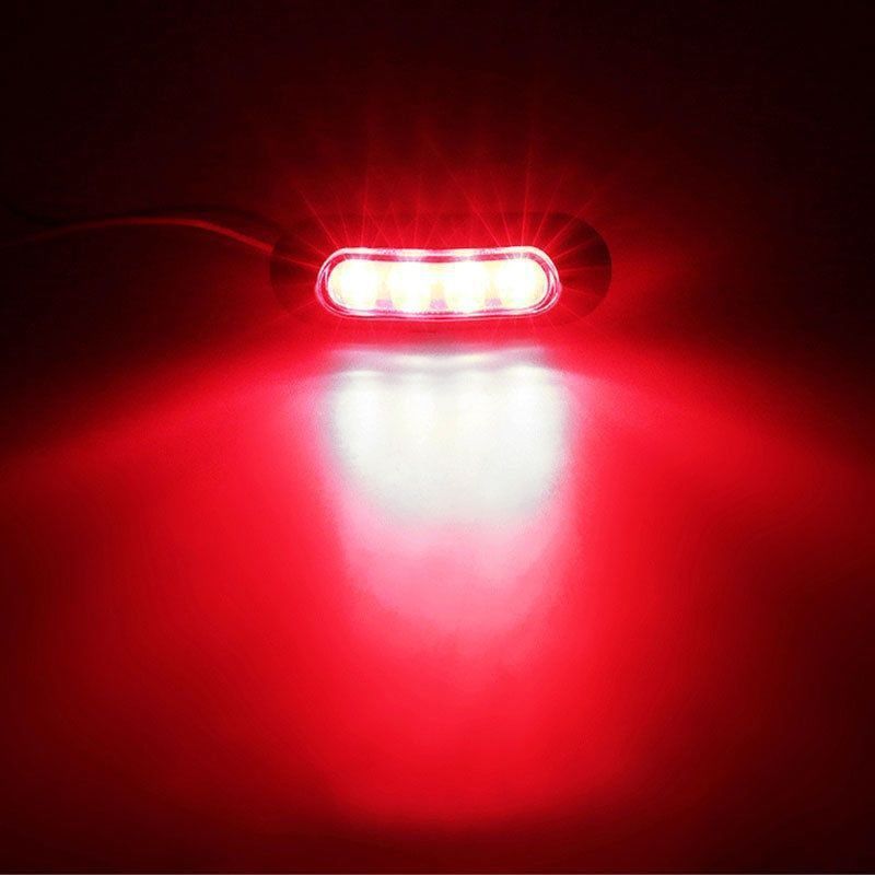 Universal 12V-24V High-Brightness LED Position Light for Pickup Trucks and Cargo Vehicles, Modified Turn Signal, Off-Road Vehicles, Trailers, RV Side Light, Chrome Waterproof Turn Signal Light