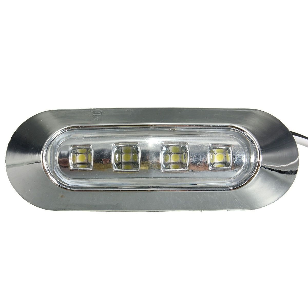 Universal 12V-24V High-Brightness LED Position Light for Pickup Trucks and Cargo Vehicles, Modified Turn Signal, Off-Road Vehicles, Trailers, RV Side Light, Chrome Waterproof Turn Signal Light