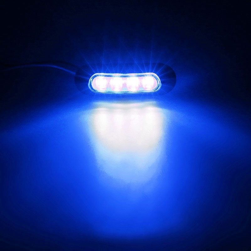 Universal 12V-24V High-Brightness LED Position Light for Pickup Trucks and Cargo Vehicles, Modified Turn Signal, Off-Road Vehicles, Trailers, RV Side Light, Chrome Waterproof Turn Signal Light