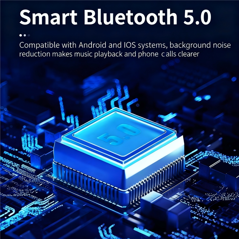 In-car Bluetooth receiver with lossless sound quality MP3 player, super fast car charger, upgrade older cars to Bluetooth 5.0 for hands-free calls, LED digital display FM transmitter