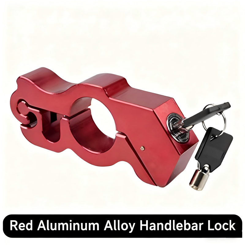 Universal scooter brake lock, alloy steel anti-theft bicycle handlebar lock, disc brake lock with alarm for lightweight motorcycles and electric bicycles, throttle grip lock