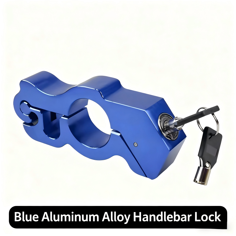 Universal scooter brake lock, alloy steel anti-theft bicycle handlebar lock, disc brake lock with alarm for lightweight motorcycles and electric bicycles, throttle grip lock