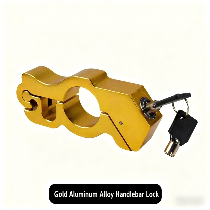 Universal scooter brake lock, alloy steel anti-theft bicycle handlebar lock, disc brake lock with alarm for lightweight motorcycles and electric bicycles, throttle grip lock