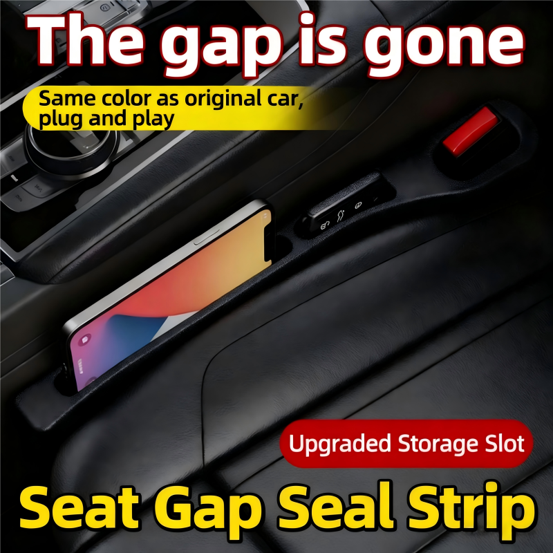 1 pair of universal car seat gap filler strips, side seam car gap filler, anti-leak seat gap storage organizer, interior decoration seam leak-proof filling strips, clip storage organizer