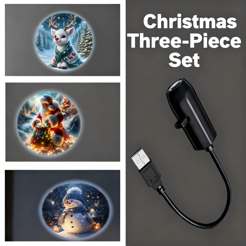 Christmas Starry Sky Projection Lamp, Moon Lamp, Creative LED Night Light, Bedroom, Home, Car Atmosphere Light, Background Light, Rechargeable, Multi-Color Changing, Kids' Gift, Trendy Decorative Lamp