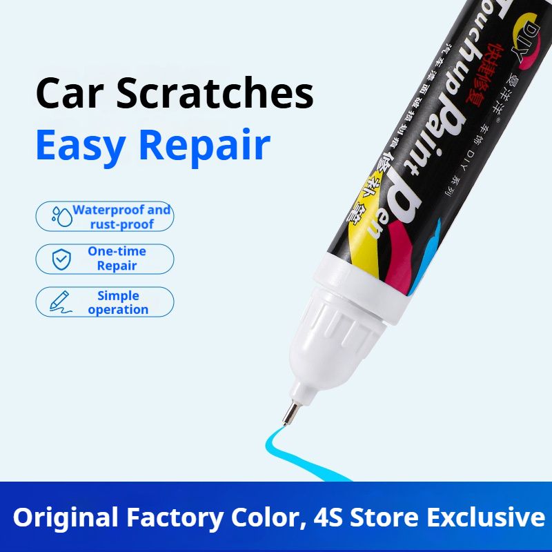 Car Scratch Repair and Touch-Up Pen, Magic Tool for Auto Paint, Black, Silver, Red, Pearl White Car Paint Spray