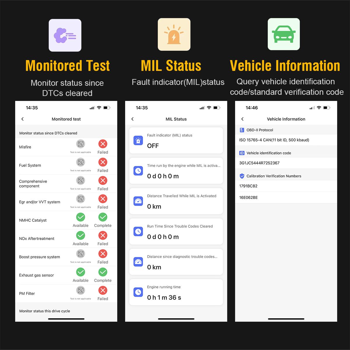Car Engine Automatic Diagnostic Scanner Tool Bluetooth OBD2 Fault Detector V020 Mini OBDII Diagnostic Bluetooth Device OBD2 Car Code Reader Scanner Compatible with Windows and Android  and iOS