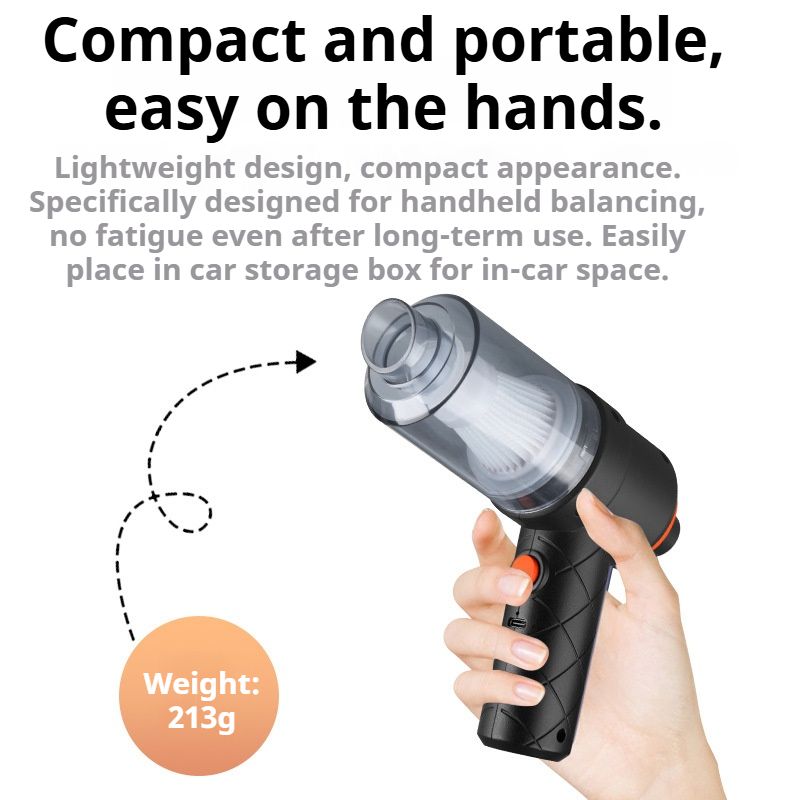Car and Home Wireless Mini Vacuum Cleaner, Portable Car Handheld High-Power Vacuum Cleaner, Mini Home Vacuum Cleaner for Pet Hair