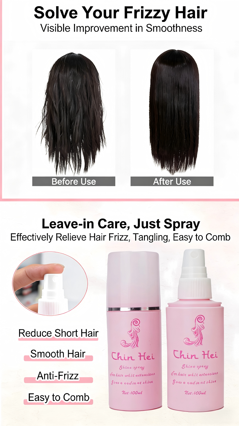 Wig Care Liquid Spray Anti-Static Care Agent Anti-Frizz Essential Oil Leave-in Care Smoothing Agent Fake Hair Care Tool Care Oil Special Set
