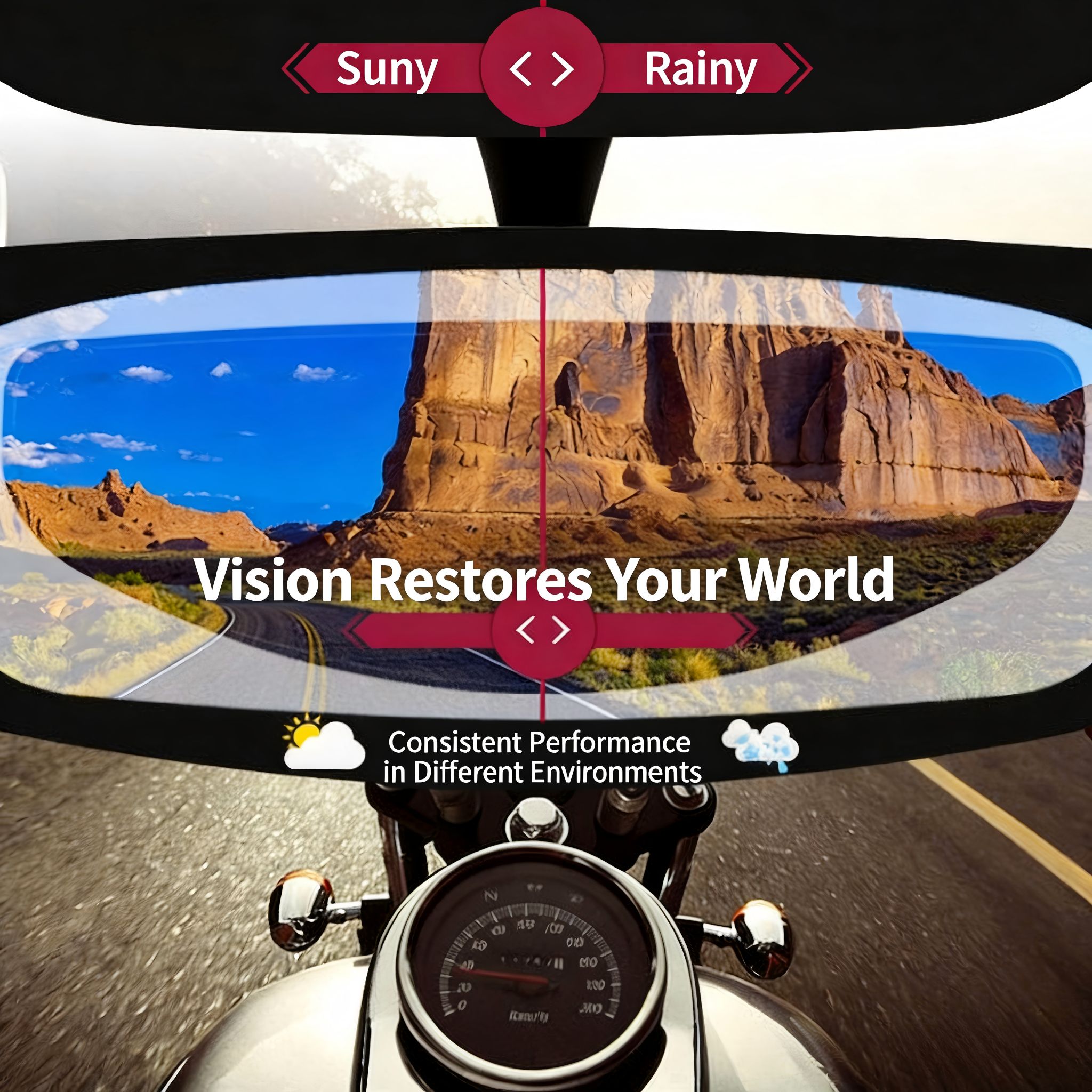 High-definition rainproof and anti-fog visor film for motorcycle and electric bike helmets, universal waterproof and anti-fog protective film for riding safety helmets