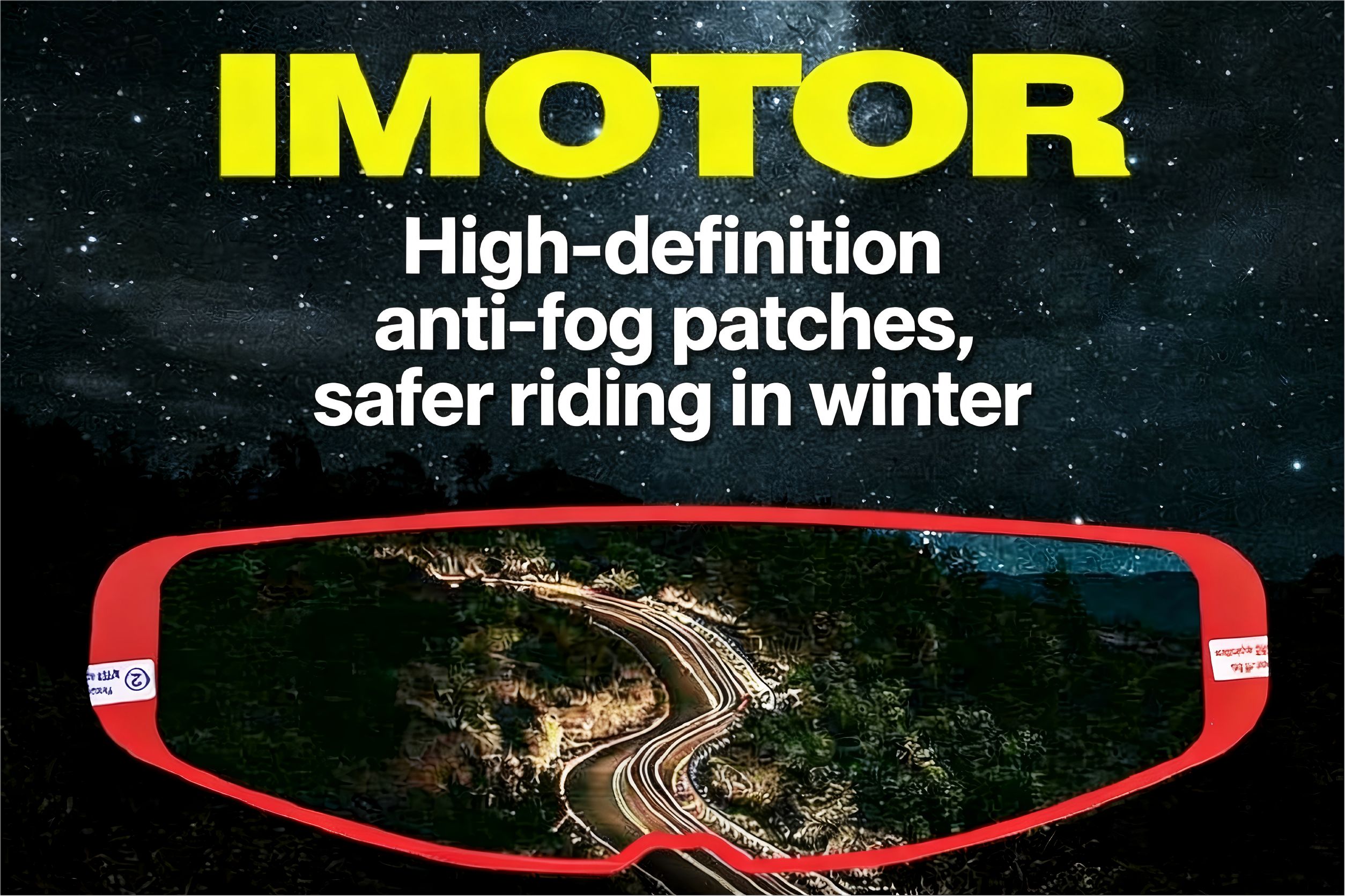 High-definition rainproof and anti-fog visor film for motorcycle and electric bike helmets, universal waterproof and anti-fog protective film for riding safety helmets