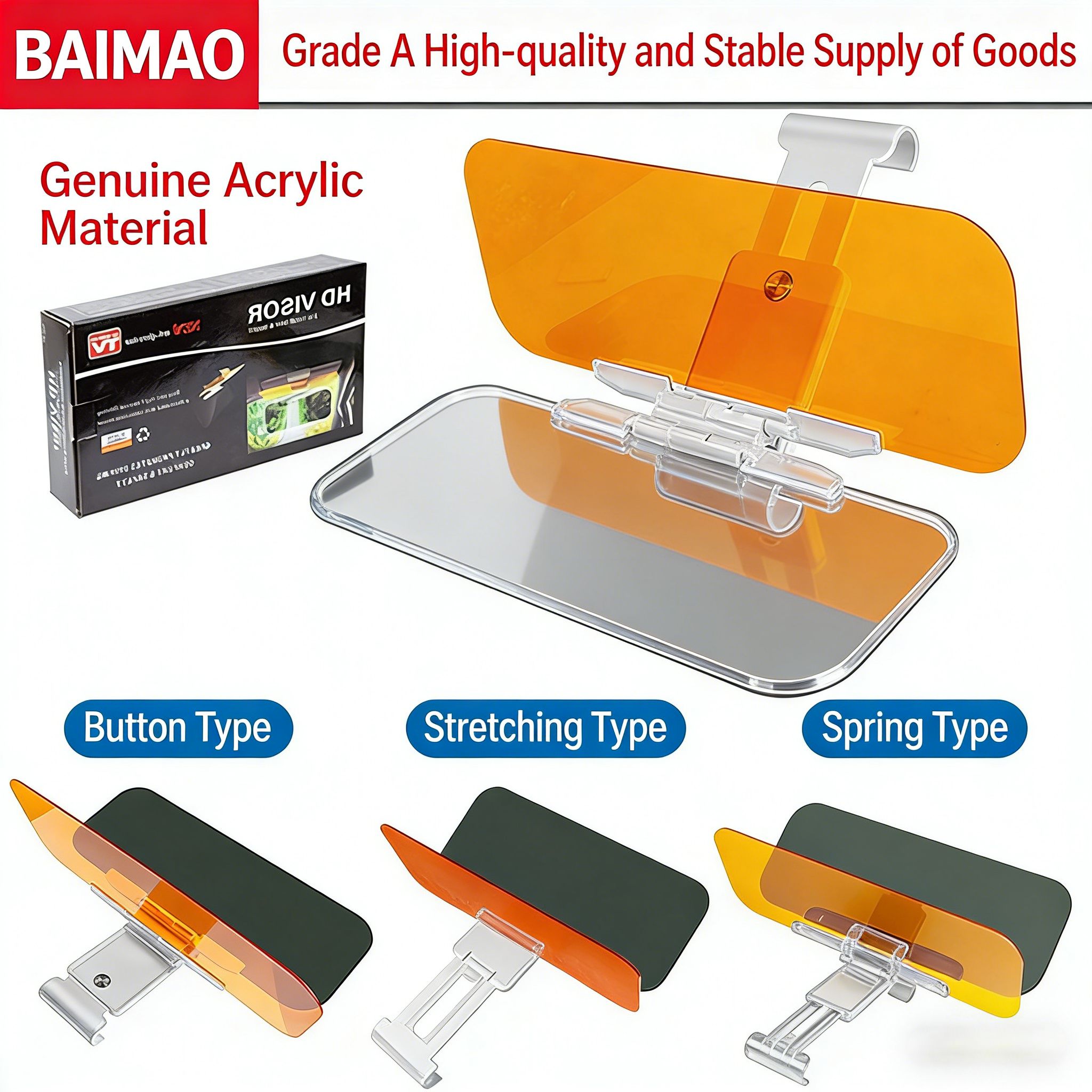 Car sun visor interior anti-glare goggles for drivers High beam goggles car day and night goggles