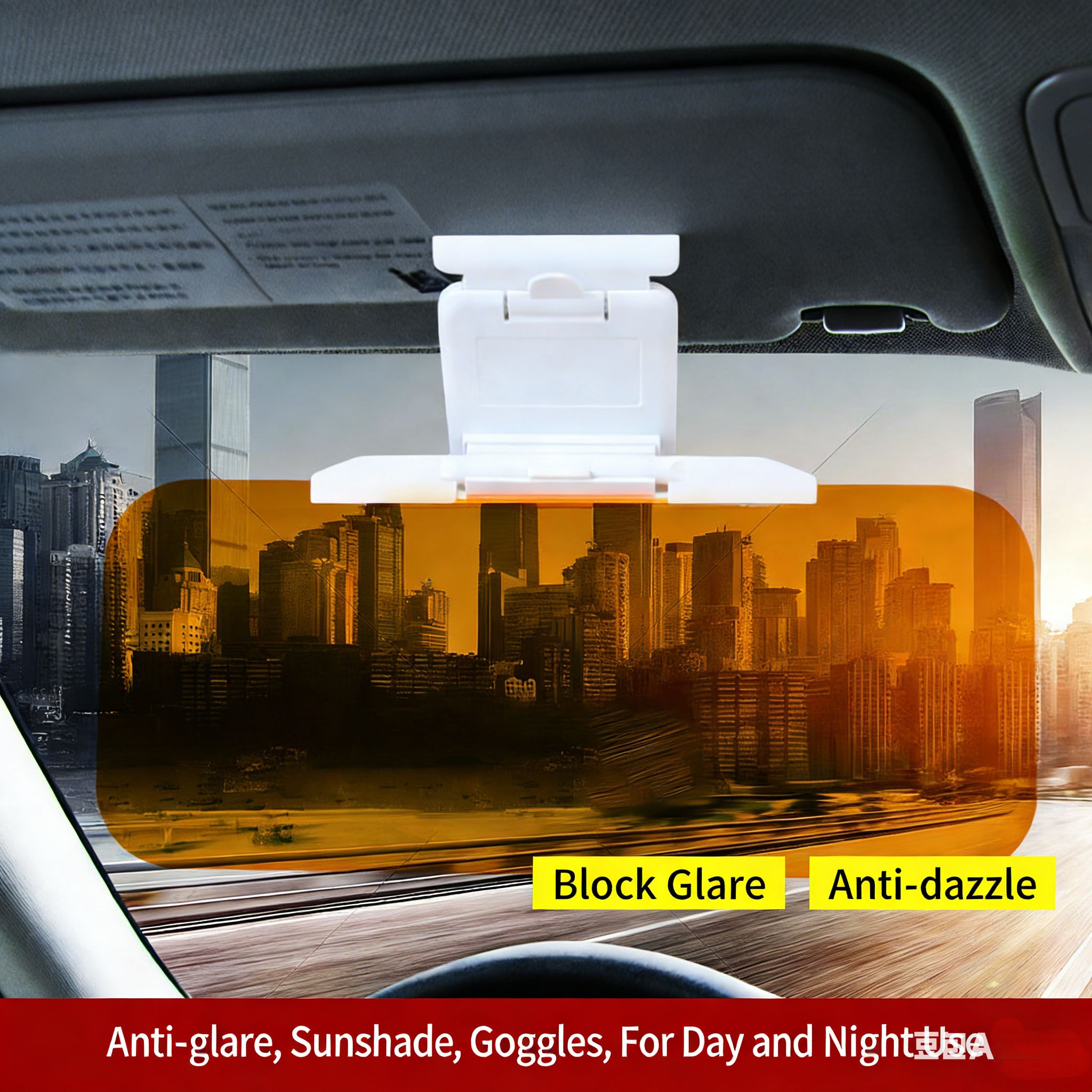 Car sun visor interior anti-glare goggles for drivers High beam goggles car day and night goggles