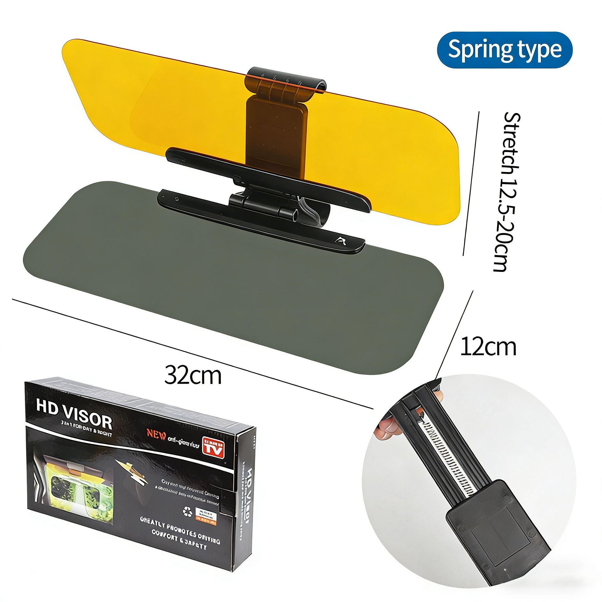 Car sun visor interior anti-glare goggles for drivers High beam goggles car day and night goggles