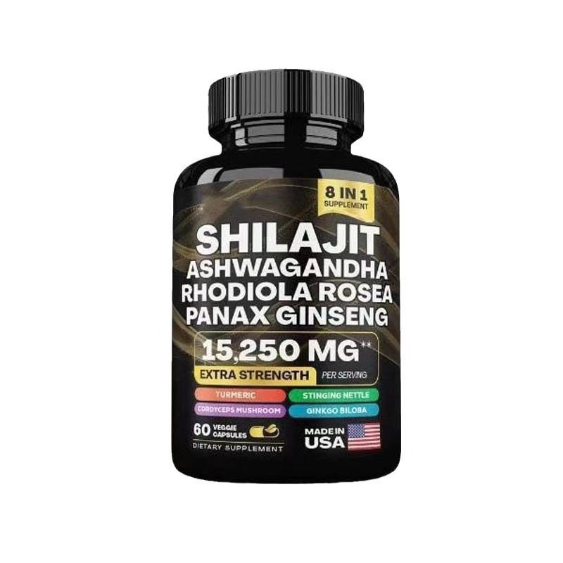 Shilajit Resin Capsules 120 Count – Pure Fulvic Acid & Humic Mineral Complex | Energy, Stamina & Vitality | Anti-Fatigue, Testosterone Support & Cell Energy | Premium Ayurvedic Supplement